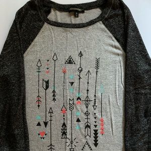 Grey and dark grey shirt with nice simple design